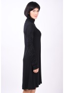 Dress Selected Slfottilia Short Roll Neck Black